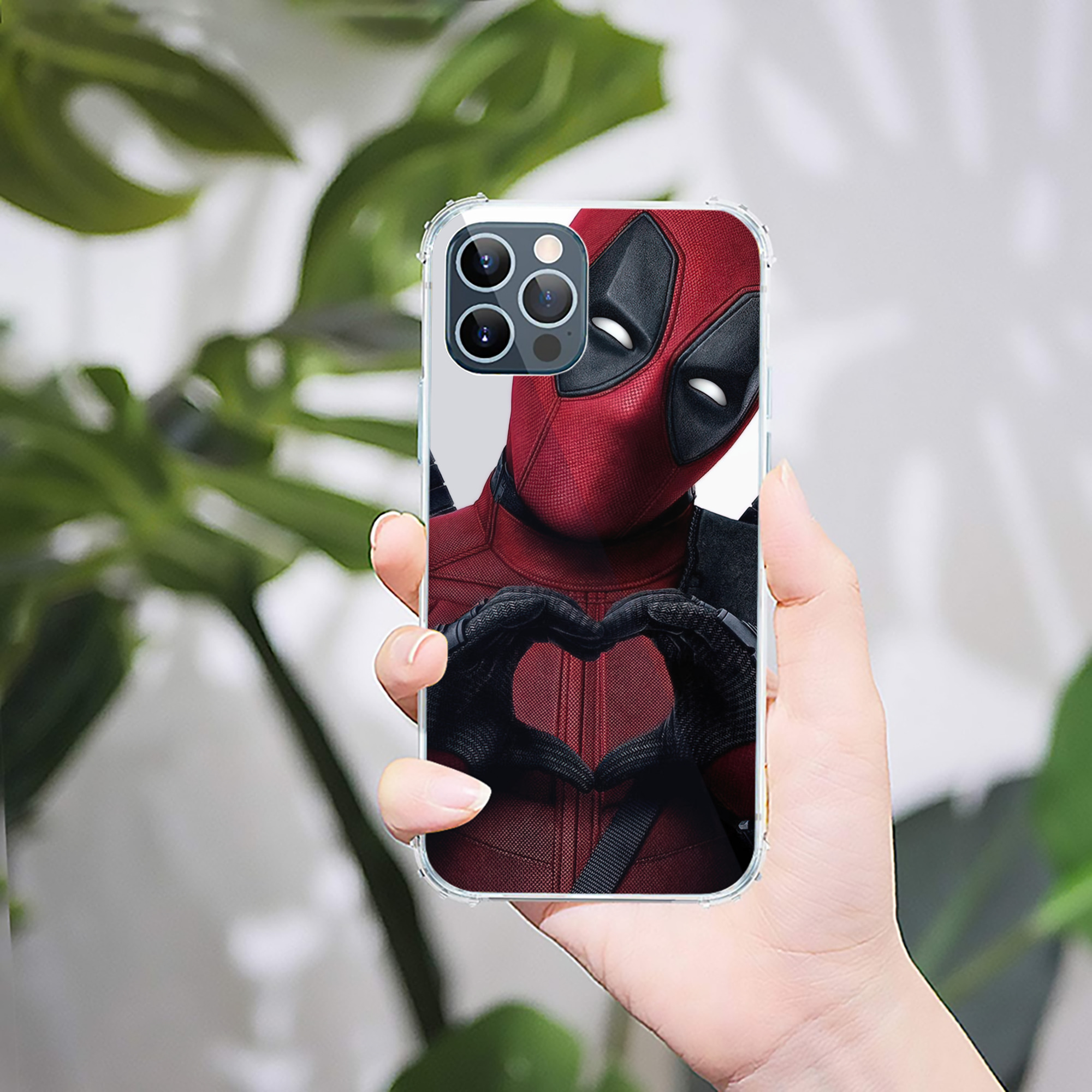 （画像用） Deadpool デッドプール 【iPhone 12シリーズ対応】透明スマホケース（クリアソフトケース）